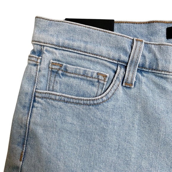 J Brand Light Blue Gigi Wash Relaxed Bermuda Denim Shorts Size 27 NWT - Picture 6 of 15